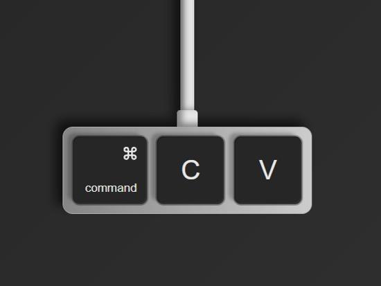 Copy paste Apple keyboard Highlight