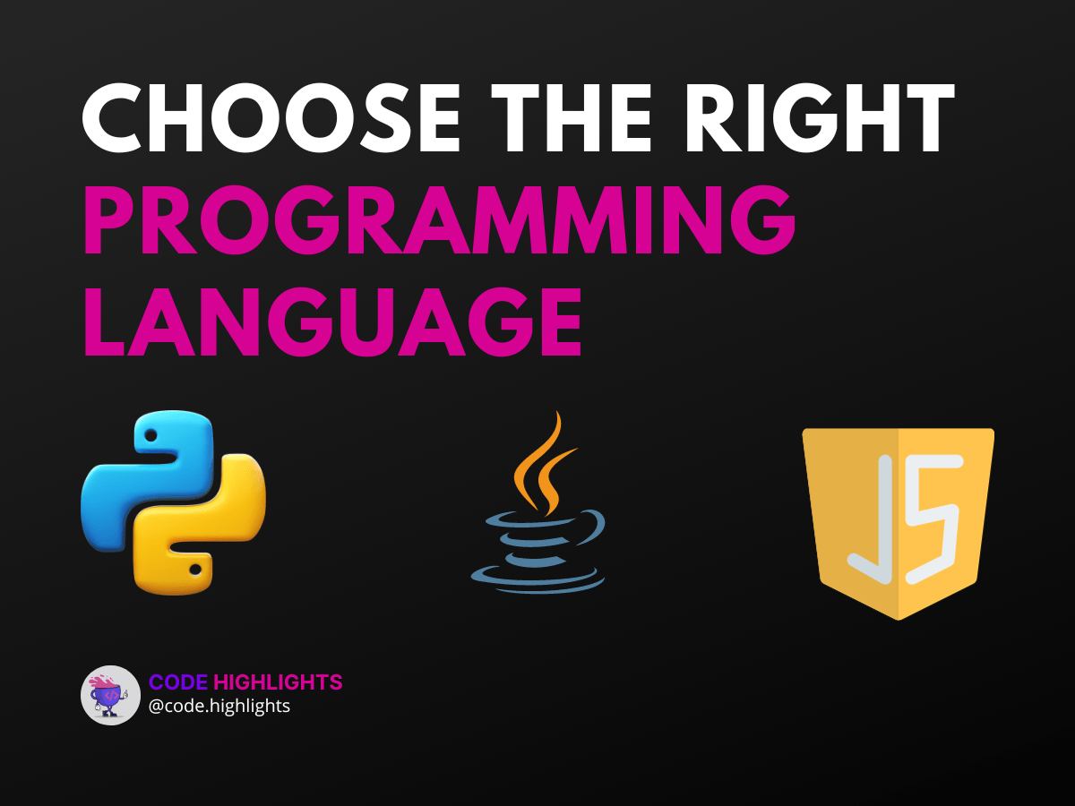become a software engineer - Choose the Right Programming Language