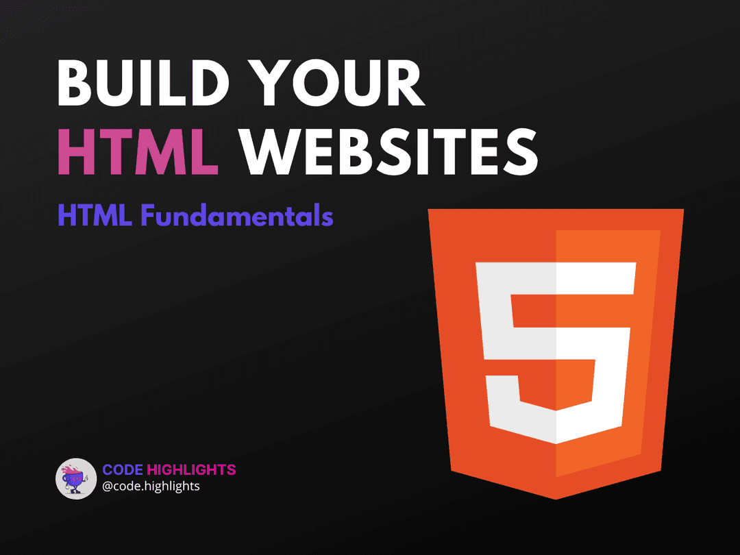Learn HTML: Fundamentals Course